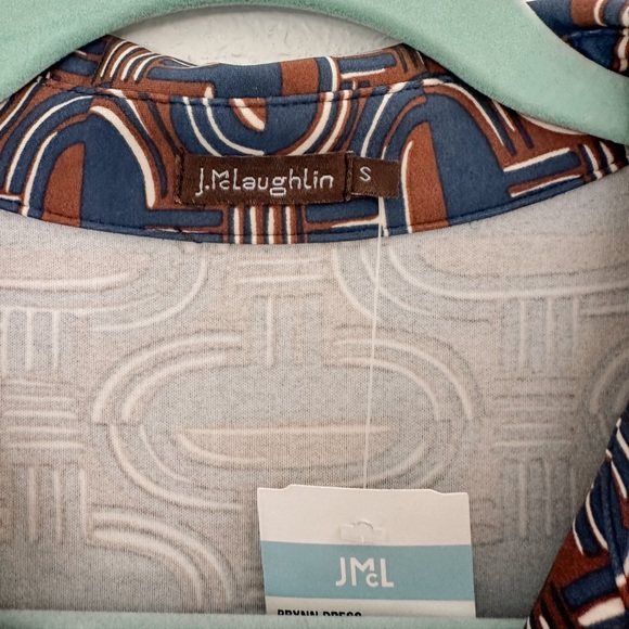 J MCLAUGHLIN BRYNN DRESS CATALINA CLOTH WAIST BELT STRETCH CAREER NWT Small - Picture 5 of 6